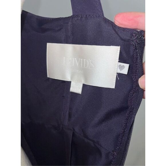 Women’s Wedding Guest Party Gown Bridesmaid One shoulder Dark Purple 10 - Picture 10 of 10